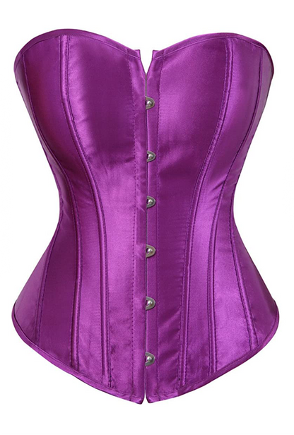 Magenta Classic Satin Corset