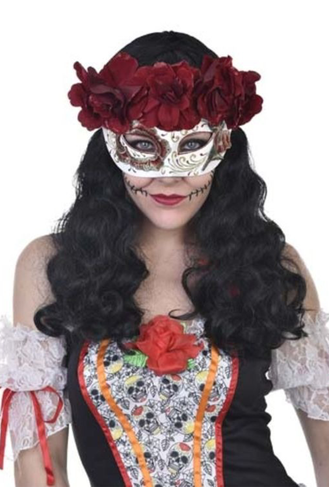 Catrina Eye Mask with Flowers