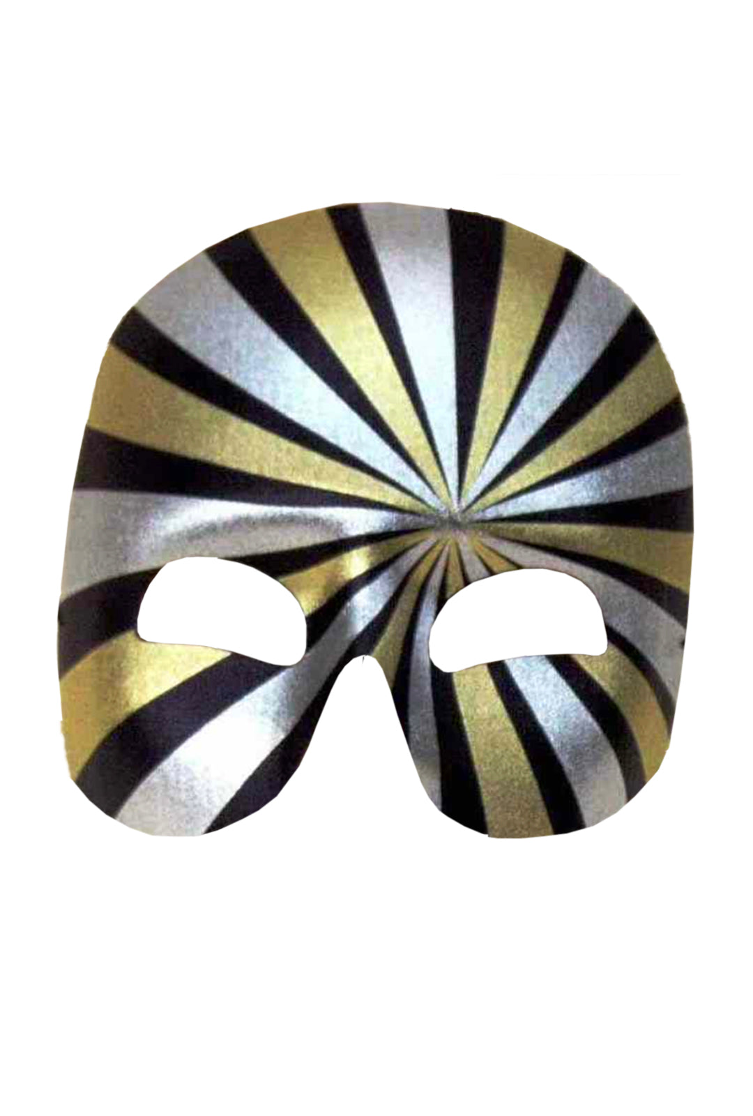 Metallic Silver and Gold Half Mask