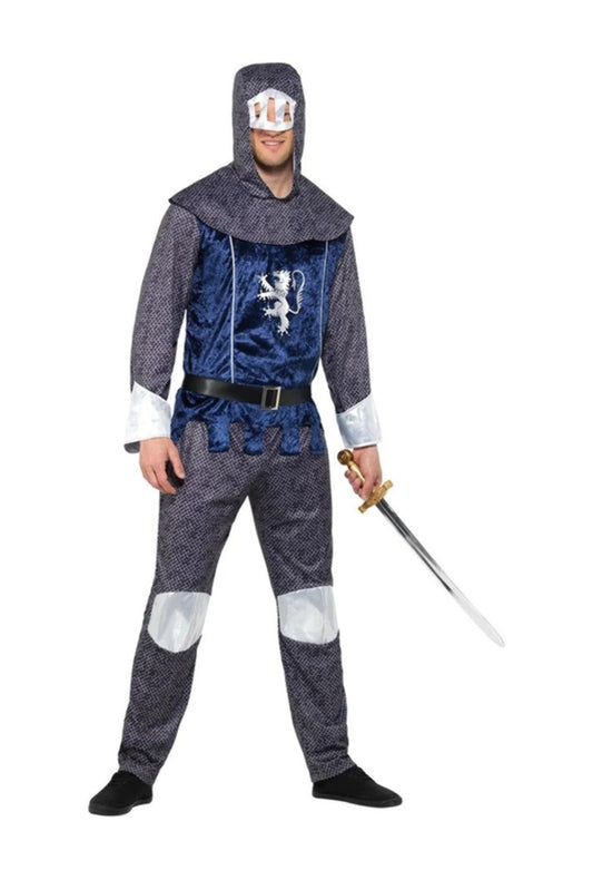 Blue Medieval Knight Costume