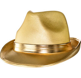 Metallic Gold Fedora