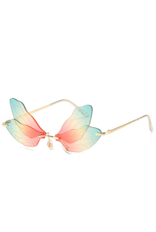 Rainbow Fashion Wings Glasses