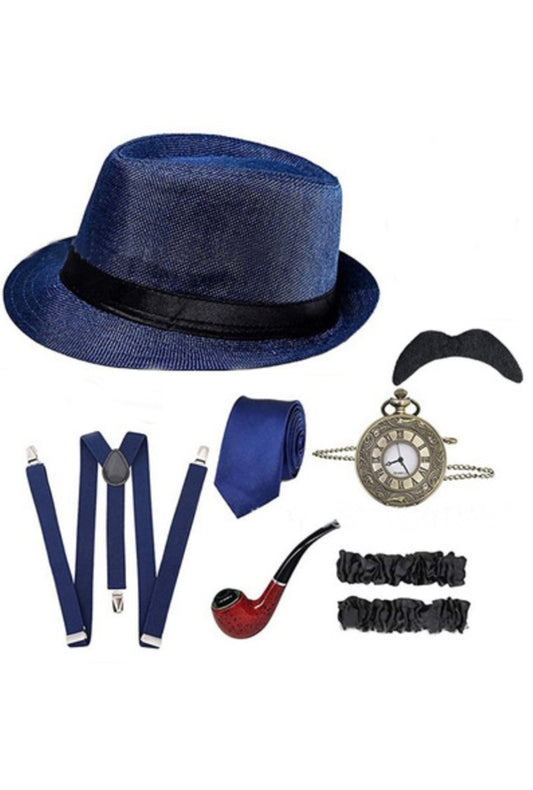 Men’s Navy Blue Gatsby Accessory Kit