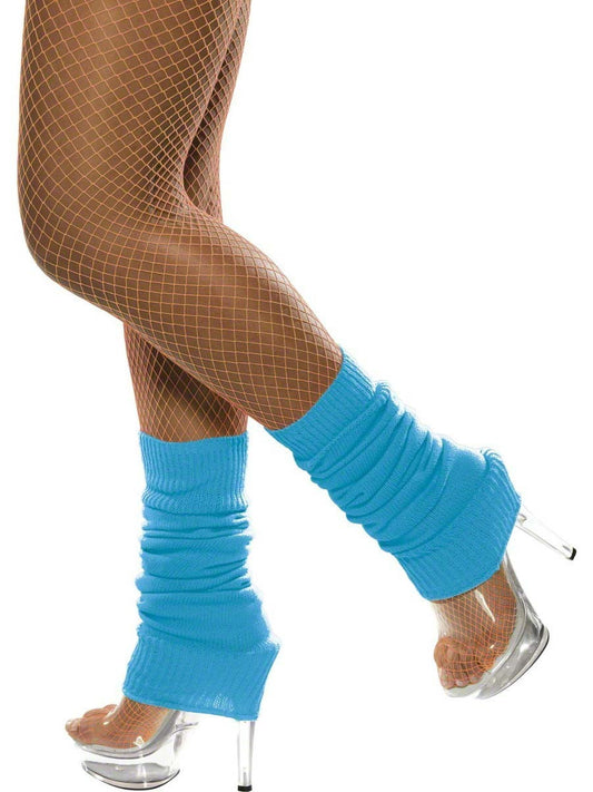 80's Neon Blue Leg Warmers
