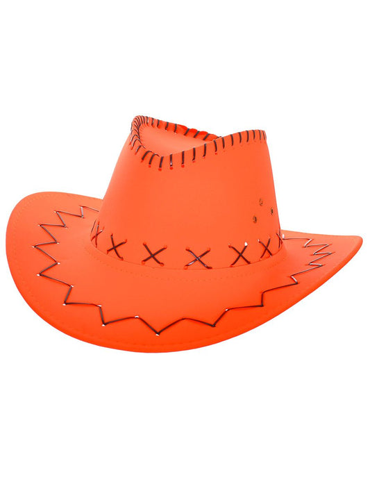 Neon Orange Cowboy Hat
