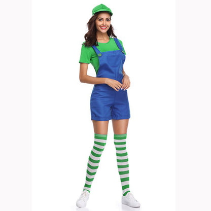 Ladies Luigi Overalls Costume