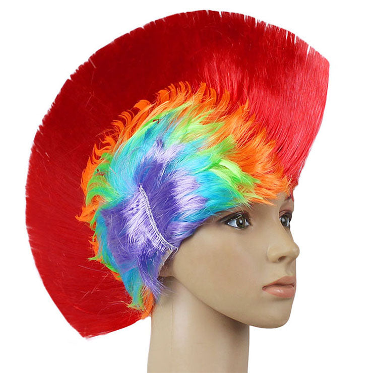 Rainbow Mohawk Wig