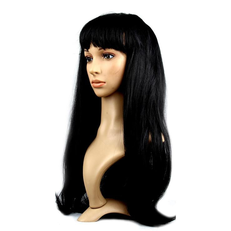 Straight Black Party Wig