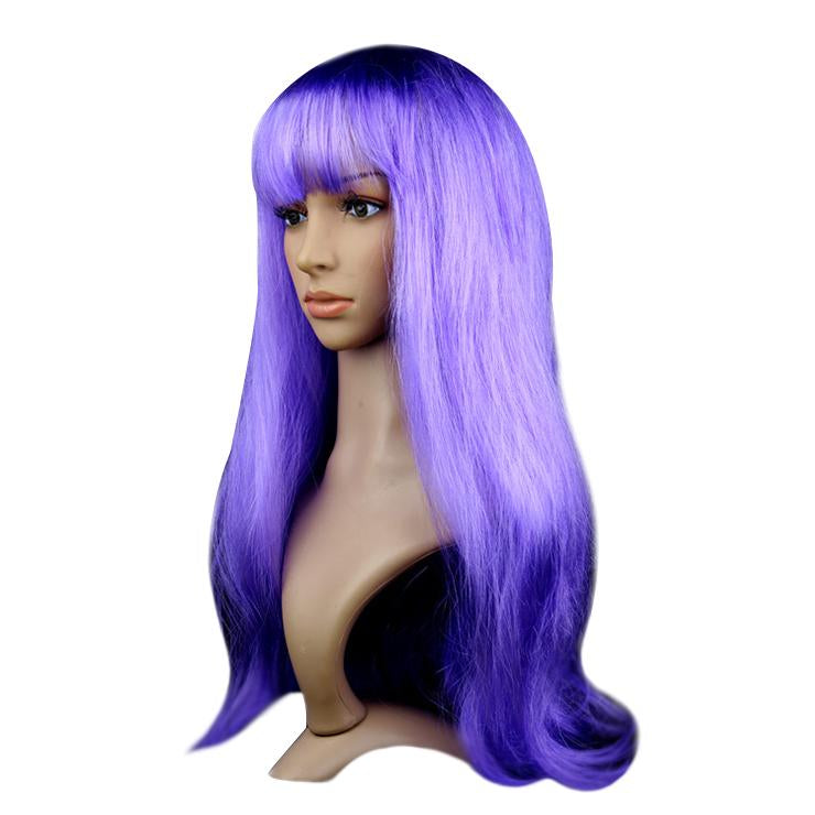 Straight Purple Party Wig