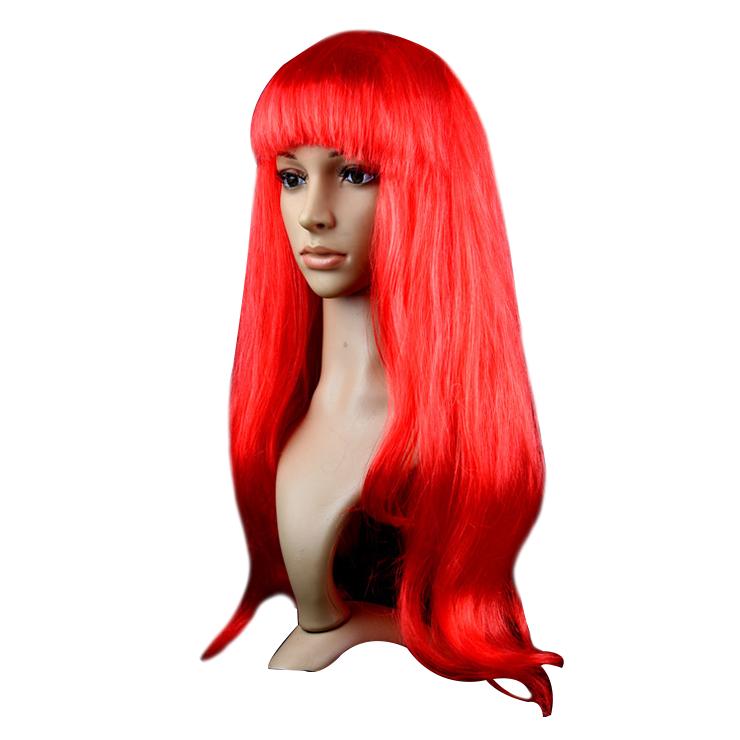 Straight Red Party Wig