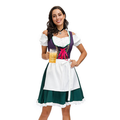 Purple Off-Shoulder Tavern Girl Costume