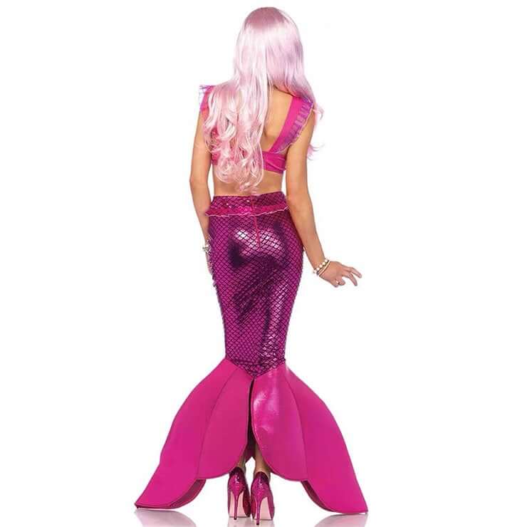 2 Piece Pink Mermaid Costume