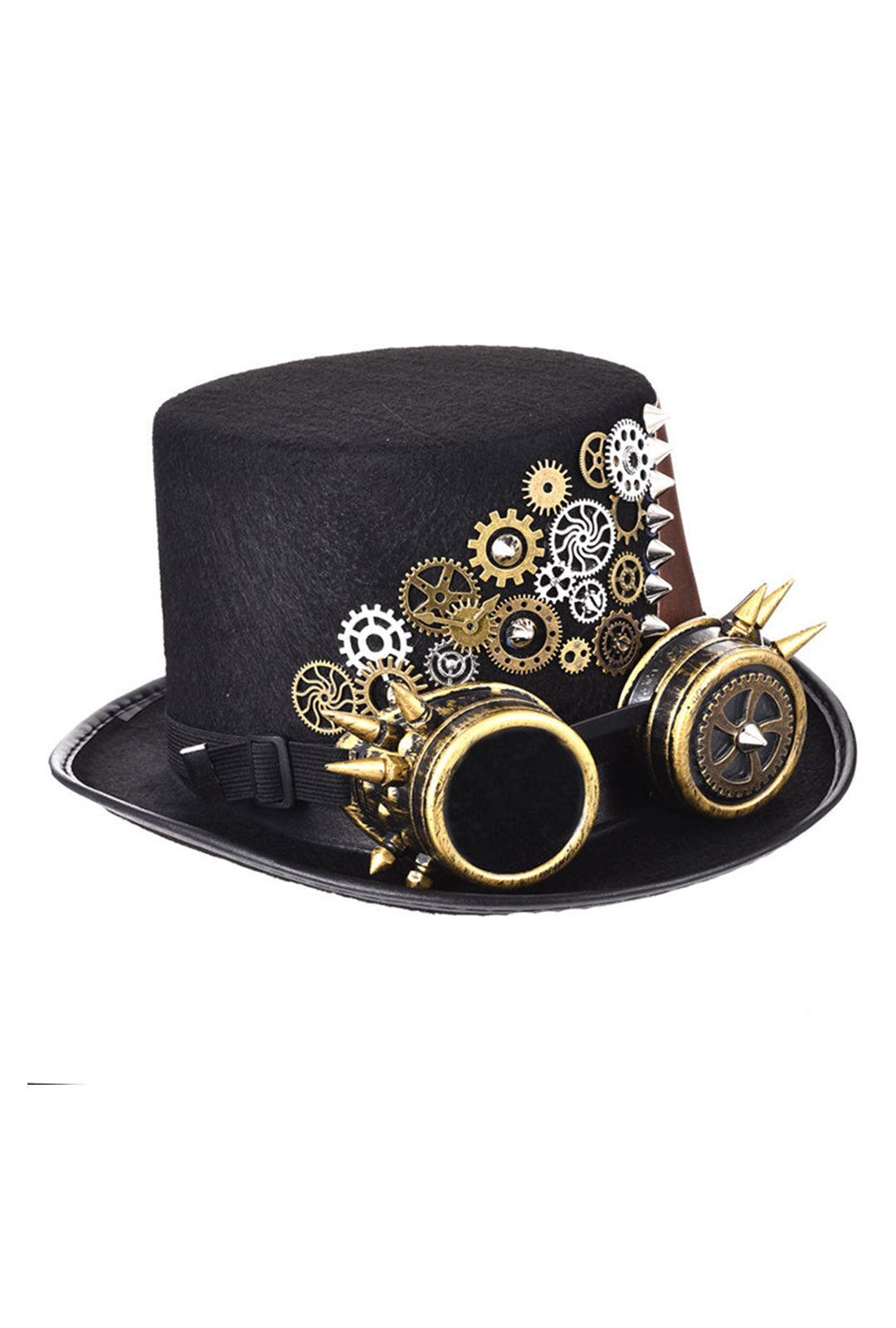 Steampunk Spikes & Cogs Goggles Hat (JJ)