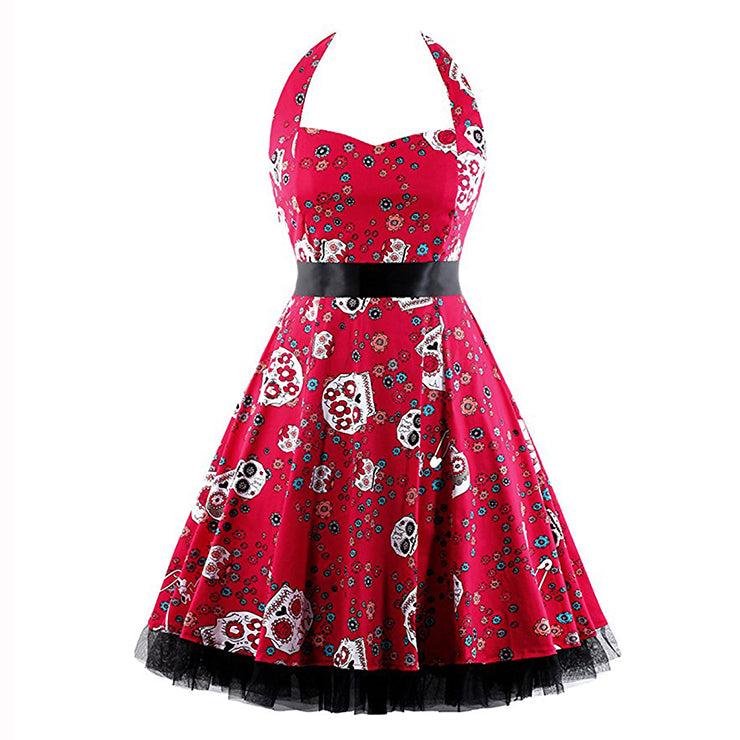 Day of the Dead Print Dress