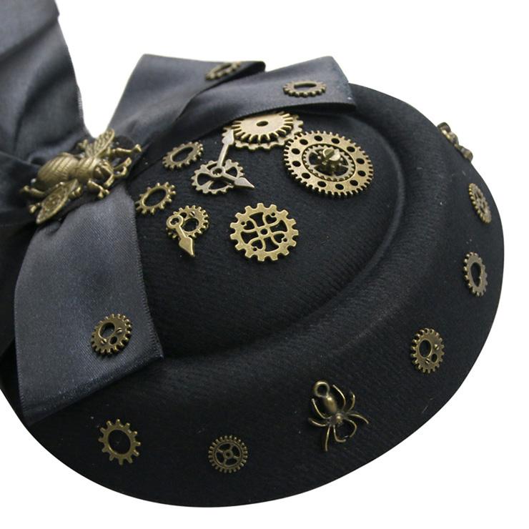 Bee and Cogs Mini Steampunk Hat
