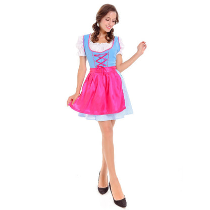 Blue and Pink Ladies Oktoberfest Dress