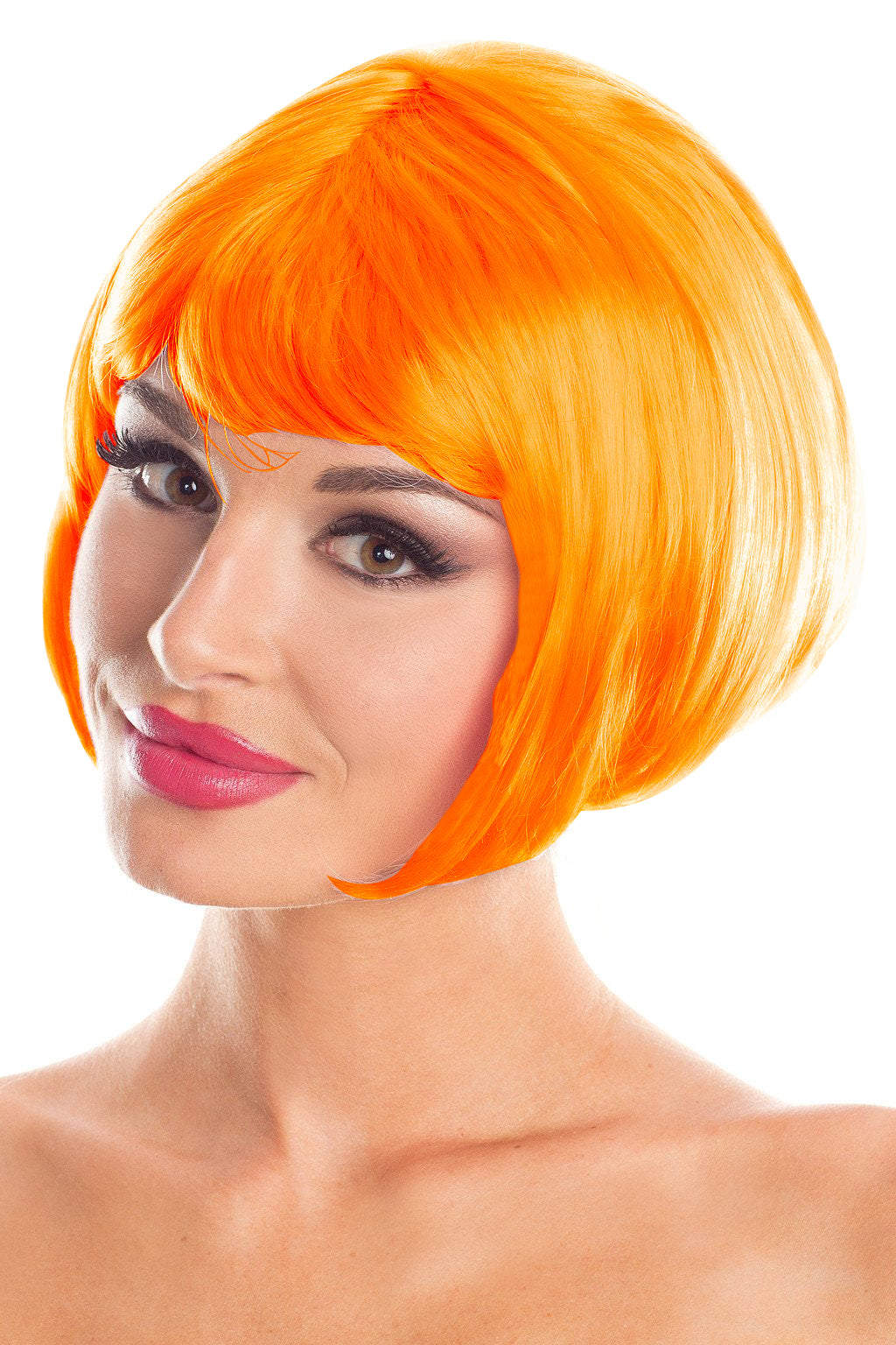 Orange Bob Party Wig