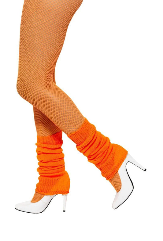 80's Bright Orange Leg Warmers