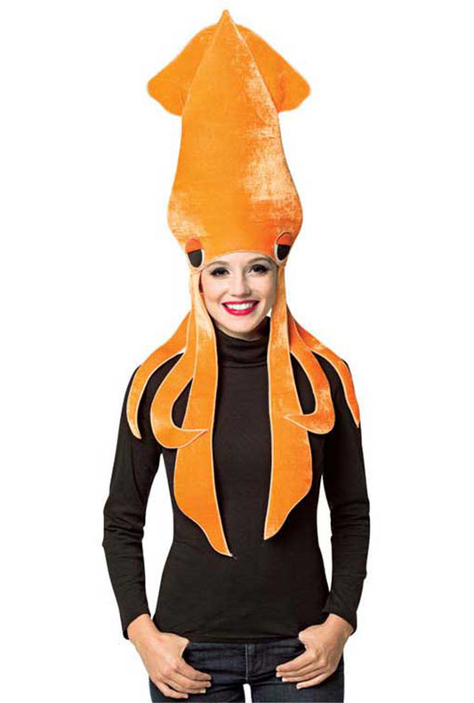 Orange Squid Hat