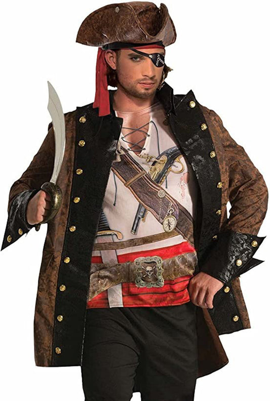 Pirate Captain Jacket with Shirt
