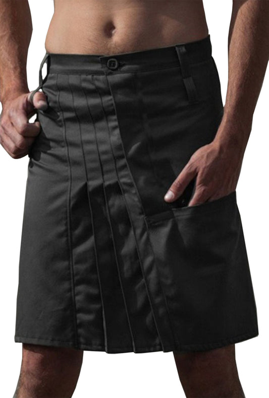 Black Pleated Medieval Skirt