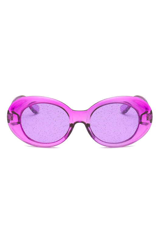 Purple Round Glasses Light Purple Lenses