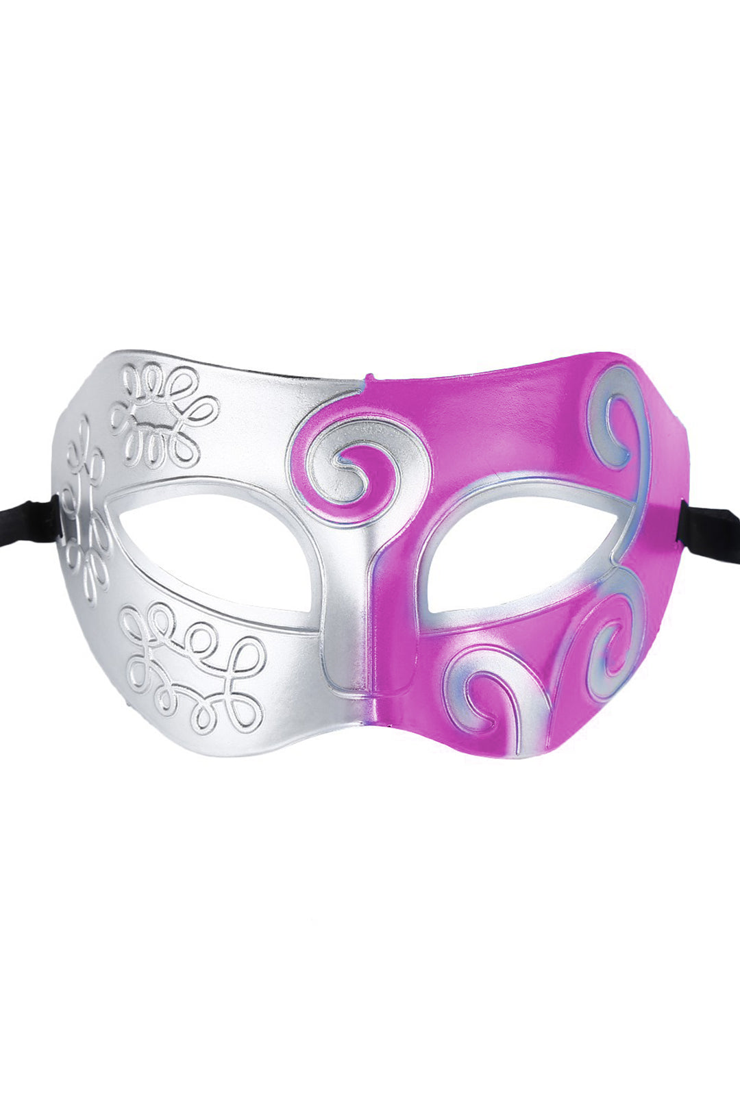 Purple and Silver Spiral Eye Mask