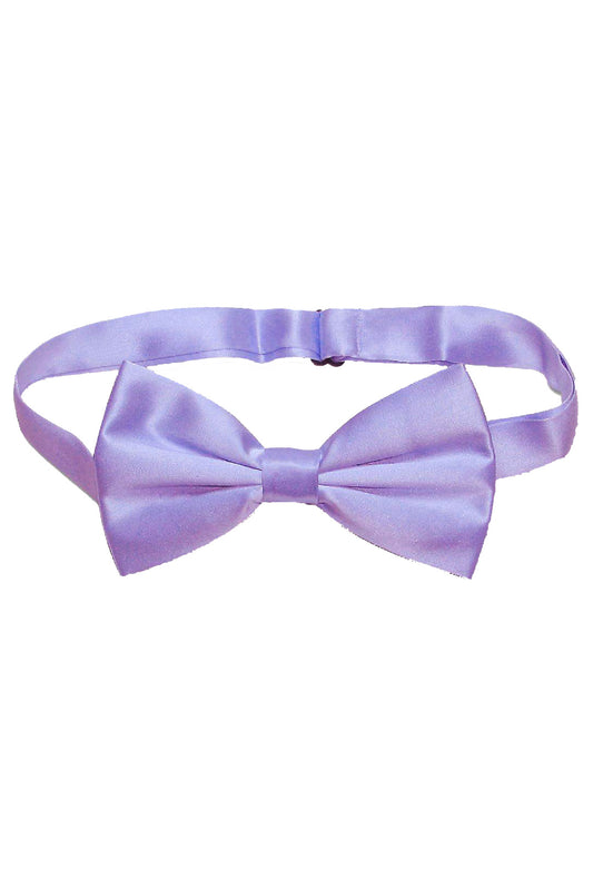 Lilac Purple Satin Pre-Tied Bow Tie