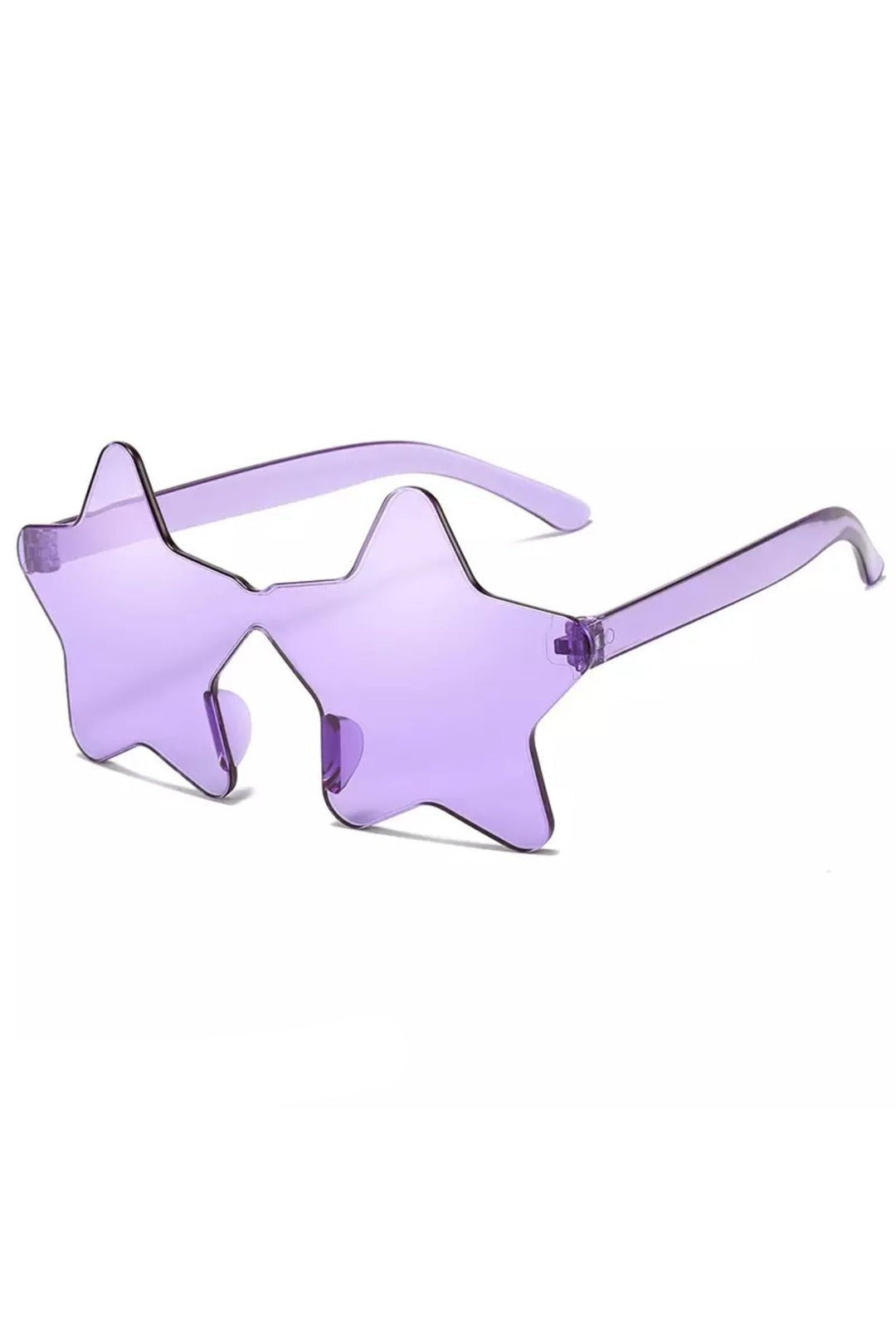 Purple Star Rimless Sunglasses