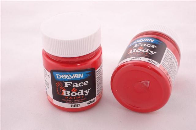 Derivan Face & Body Paint - Red