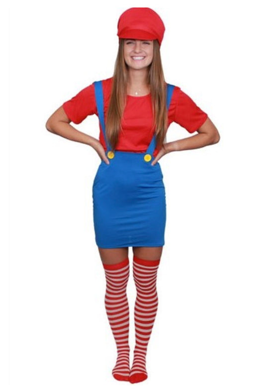 Plumber Girl Mario Costume