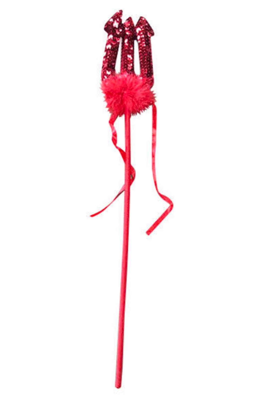 Red sequin mini pitchfork