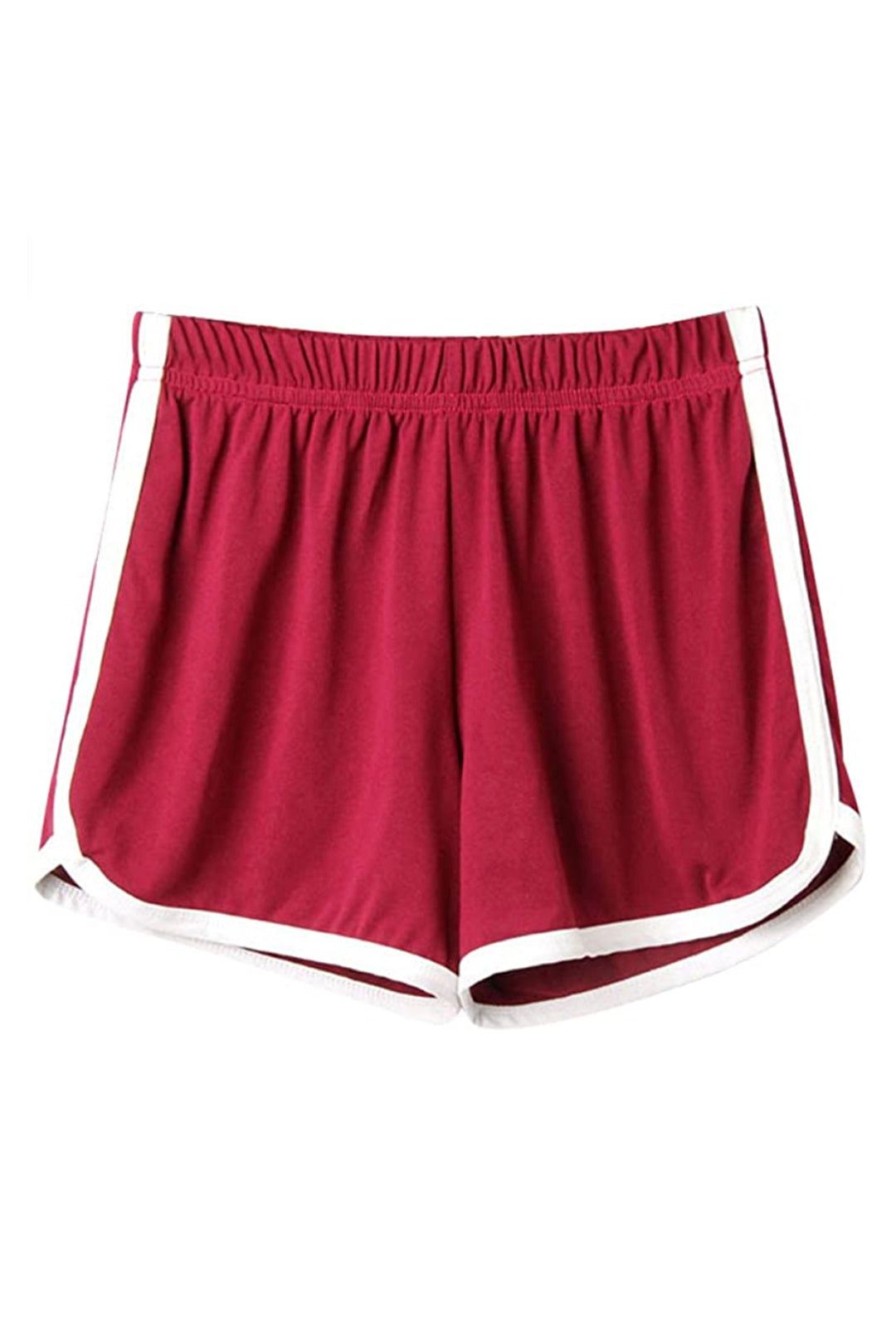 Red Athletic Striped Shorts