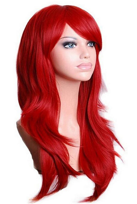 Deluxe Long Wavy Red Wig