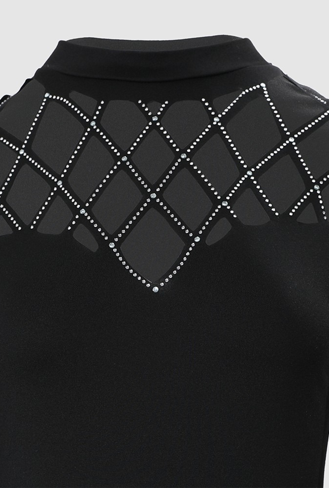 Rhinestone Diamond Cut-Out Top