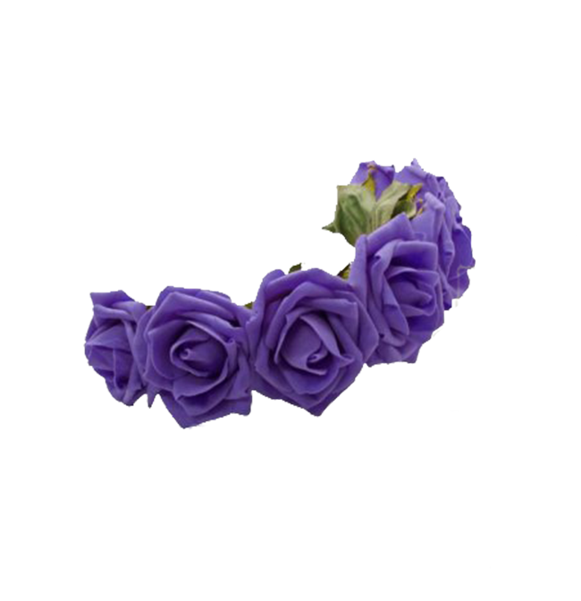 Purple Rose Headband