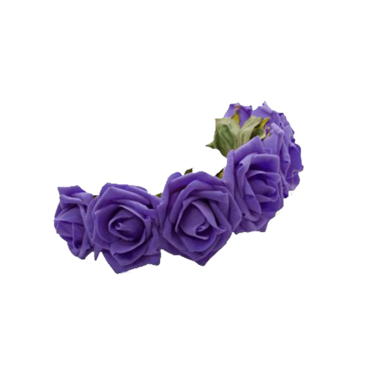 Purple Rose Headband