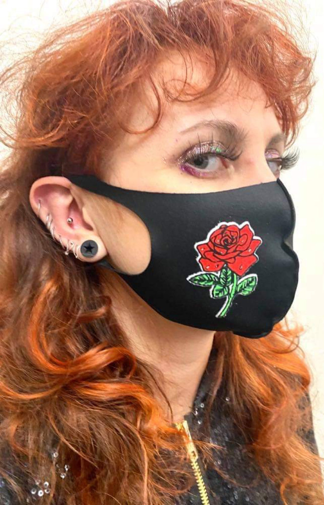 Mask Red Roses Red Rose Face Mask Perth | Hurly Burly – Hurly-Burly