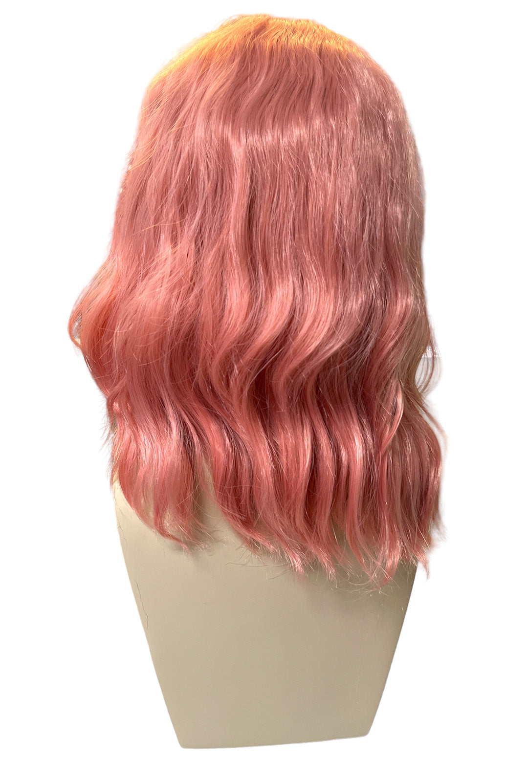 Dusty Pink Shoulder Length Loose Wave Wig