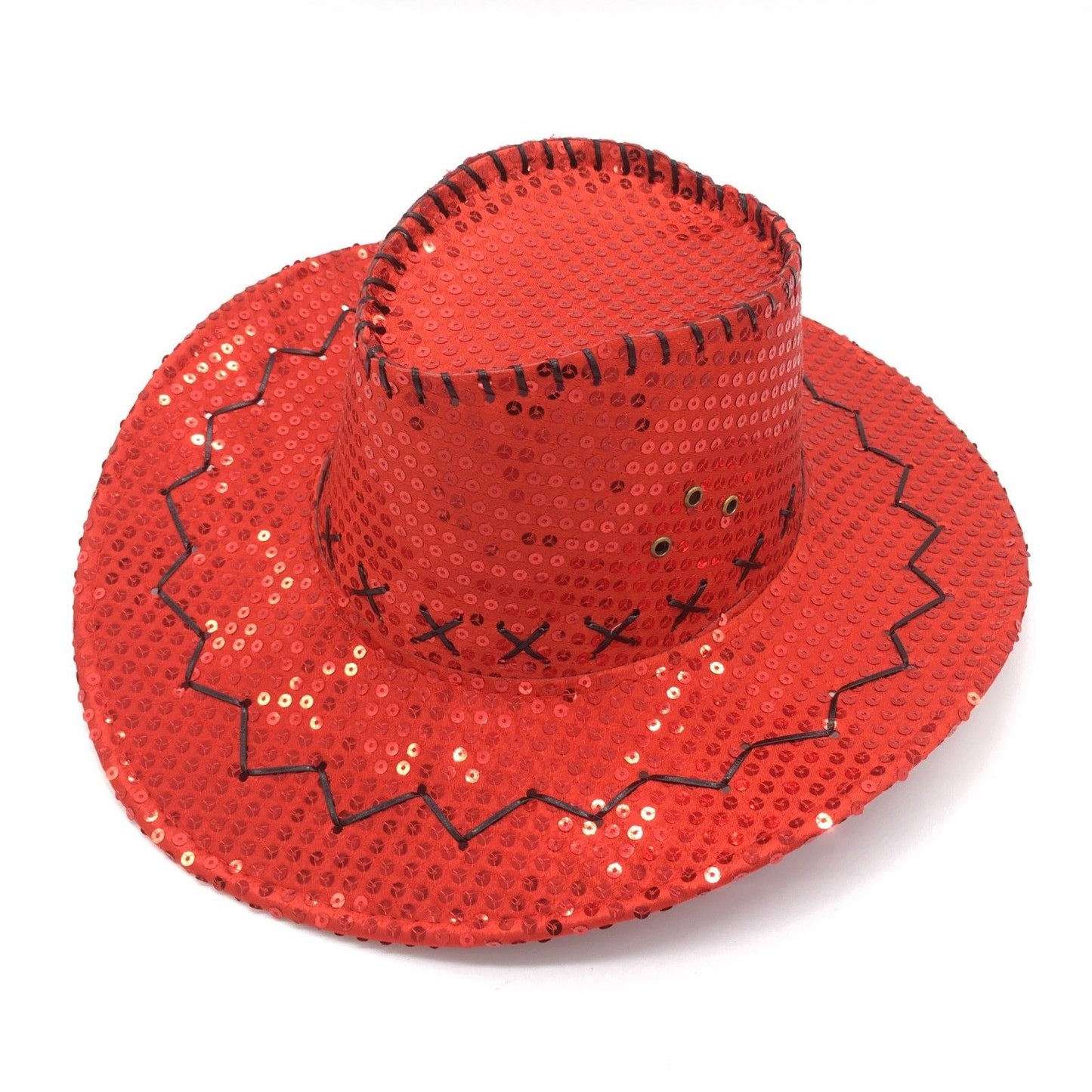 Sequin Red Cowboy Hat