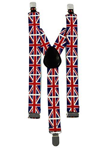 Union Jack Flag Suspenders