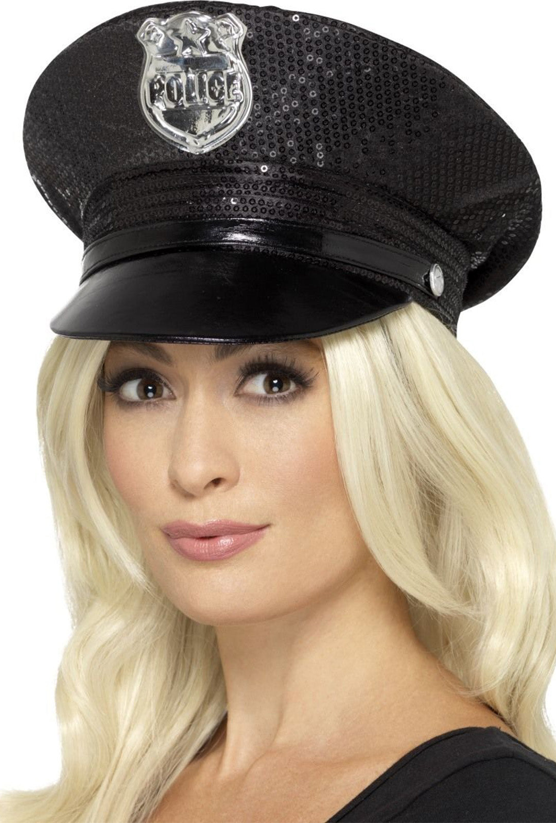 Fever Sequin Police Hat