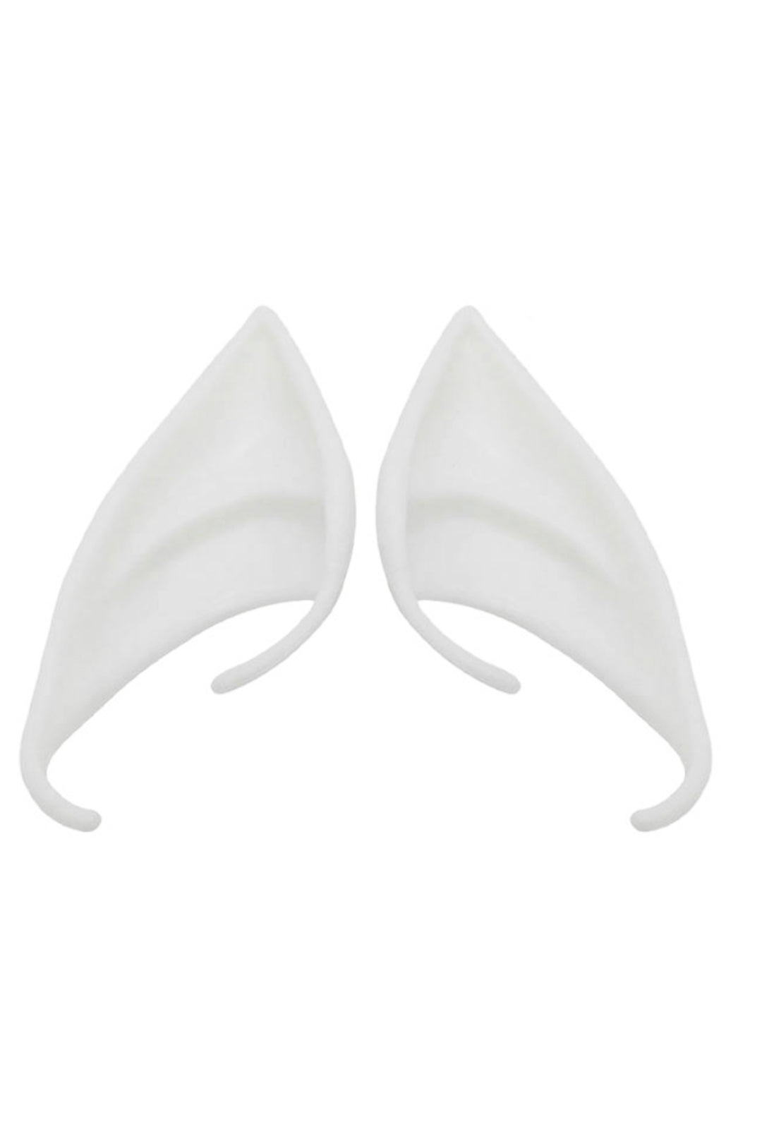 White Glow in the Dark Elf Ears