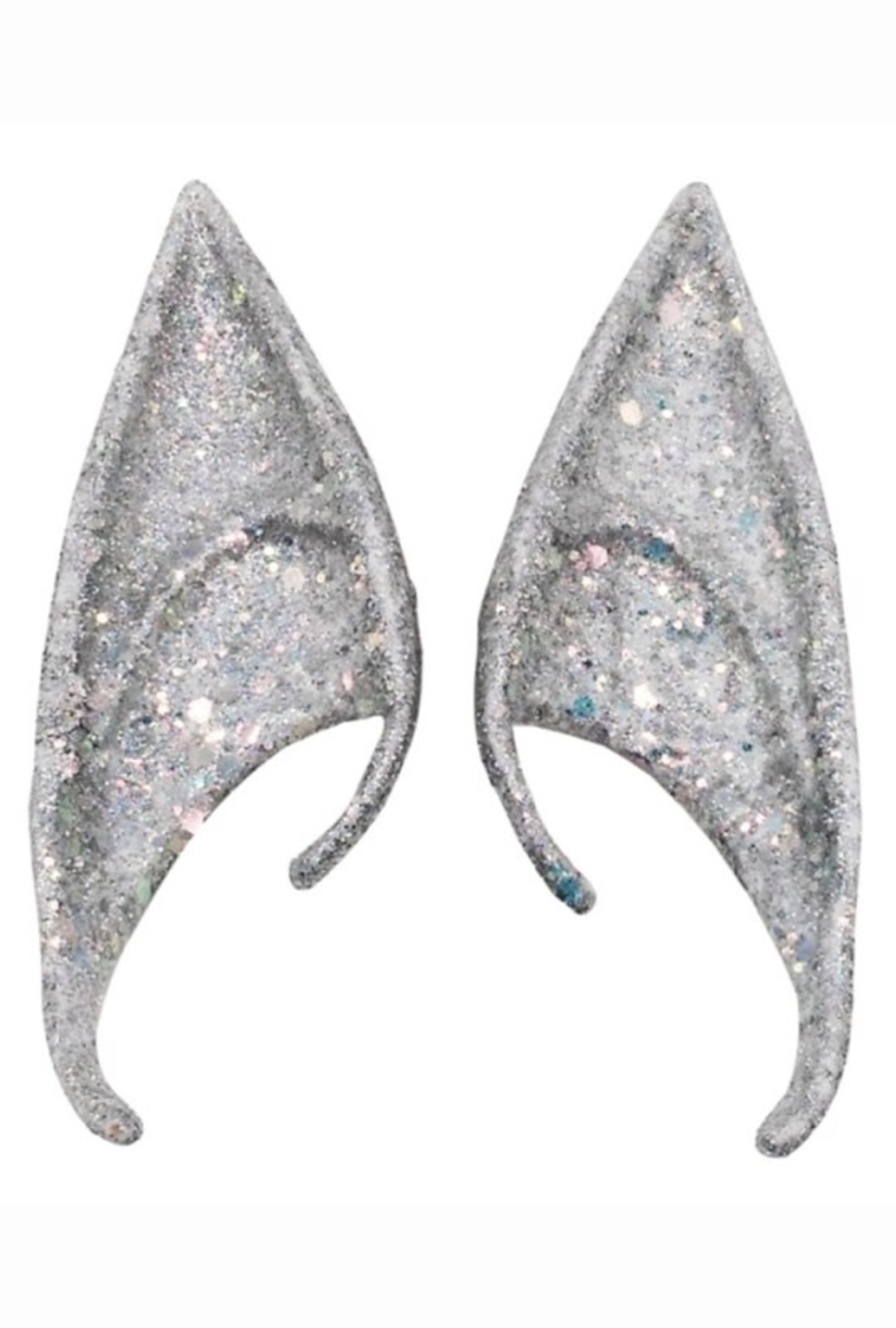 Silver Glitter Elf Ears