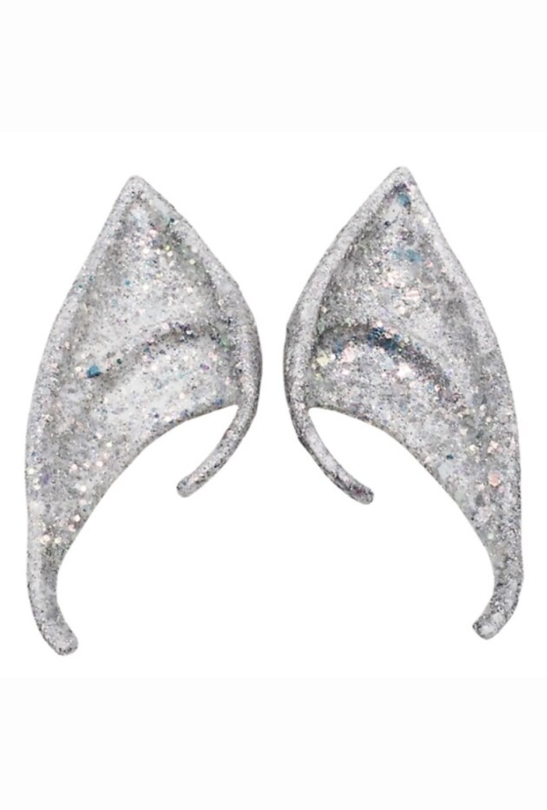 Silver Glitter Elf Ears