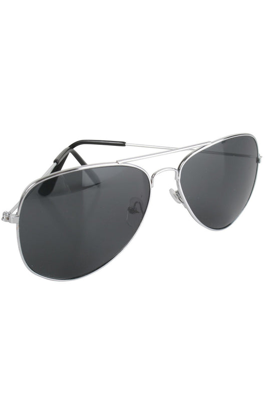 Silver Aviator Glasses