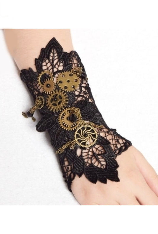 Steampunk Lace Cogs Bracelet (F)