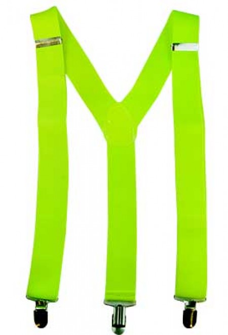 Fluro Green Suspenders