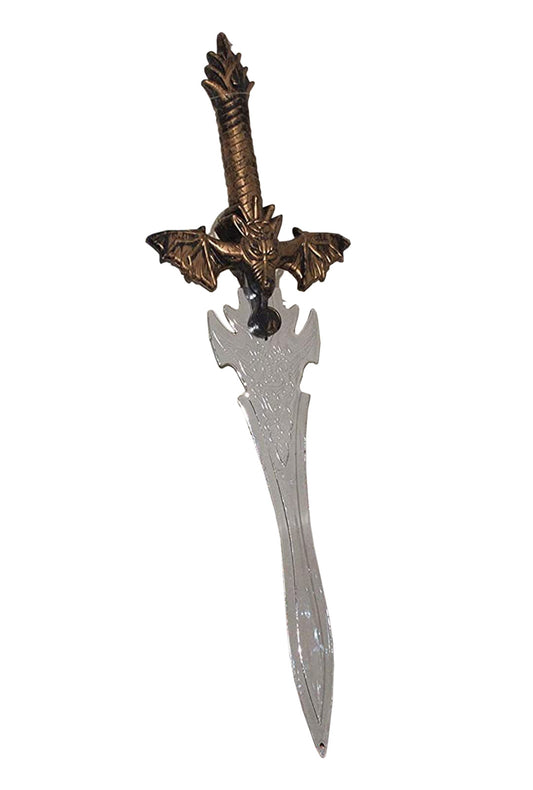 Plastic Gold Dragon Sword Prop