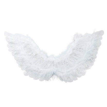 Small 50cm x 40cm White Angel Wings